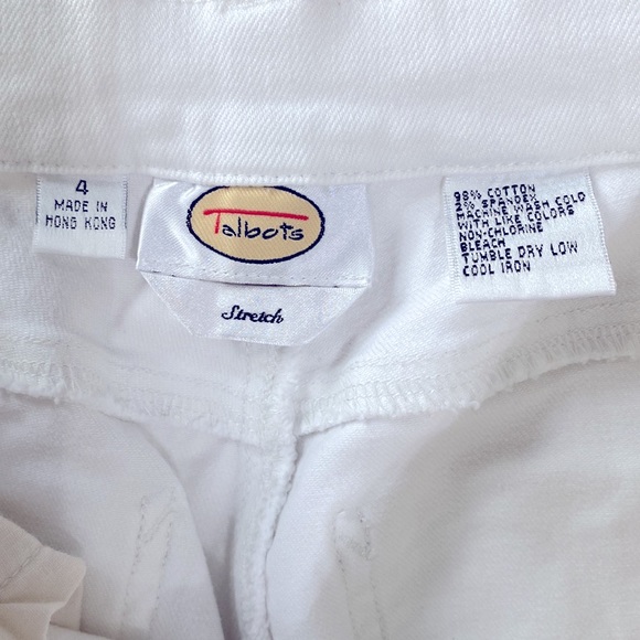 Talbots Stretch White Jeans - Picture 9 of 11